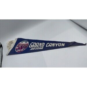 VTG RARE GRAND CANYON NATIONAL ARIZONA Blue 18" Pennant Felt Collection Preowned